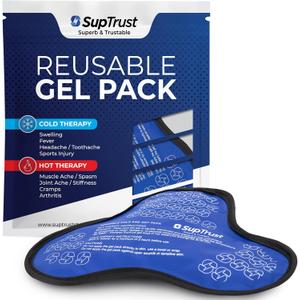 Shoulder Ice Pack for Injuries Reusable: Cold/Hot Therapy Wrap for Rotator Cuff Injuries, Bursitis & Swelling - Gel Ice Pack Reusable Compatible with Suptrust Shoulder Brace for Women and Men (One Size)