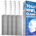 DISIWENE Pumice Cleaning Stone with Handle Toilet Bowl Cleaner Hard Water Ring Remover for Bath/Pool/Kitchen/Household Cleaning (4, 4 Pack with Handle)