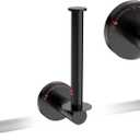 Toilet Paper Holder Matte Black Horizontal&Vertical 180 Degree Rotatable Three-Position Adjustable Tissue Holders Roll Holder Hangers Toilet Paper Stand SUS201 and Zinc Alloy Modern Wall Mounted