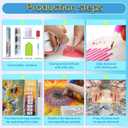 4 x GXGLLPZBY 5D Diamond Painting Kits for Beginners, DIY Retro Car Diamond Art Kits for Adult, Suitability Full Round Diamond Dot Gem Art Kits, Home Wall Decoration 13.78x13.78 Inches