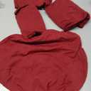 Songrey Waterproof Seat Covers for Dining Chairs Set of 4, No Rear Chair Covers, Stretch Removable Washable Chair Slipcover Protector, Wine Red