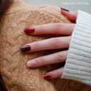 Heyhae Semi Cured Gel Nail Strips | No LED Lamp Needed | Fall, Marble, Brown | Easy Apply & Remove, Salon Quality | Includes 28 Strips, 1 Prep Pads, Nail File & Wooden stick - Hey, Lets Get Cozy