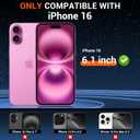 Temdan Magnetic for iPhone 16 Case Clear, [Compatible with Magsafe] [Not Yellowing] Slim Shockproof Phone Case for iPhone 16 (6.1")-Clear