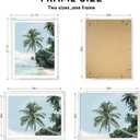 Hongkee 20x26 Picture Frame, Distressed White Wood Style, Wall Mounting