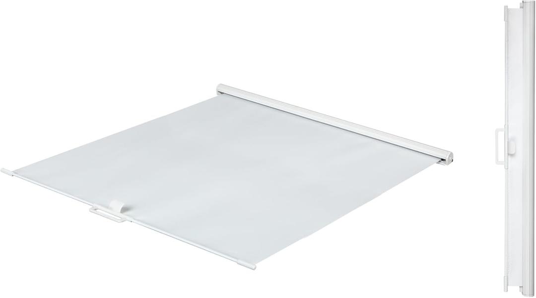 Livpow Sun Shade Retractable White For 14" x 14" RV Roof Vent Fan