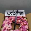 Wreaths, Tulip Wreath, 24 Inch Wreath for Front Door, Spring Wreaths with Metal Hanger, for Summer and Winter, Indoors,Outdoors, corridors, Offices (Pink)