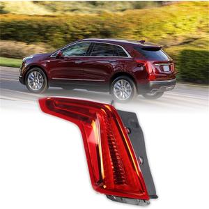 WFLNHB Left Side Tail Light Assembly Replacement for XT5 2017-2021 Driver Side Rear Brake Lamp, Red