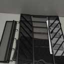 SUPEASY 7-Tier Mesh Wall File Holder, Hanging Wall File Organizer, Office Organization for Papers, Mails, Folders, Files Clipboard Magazine Rack, Black