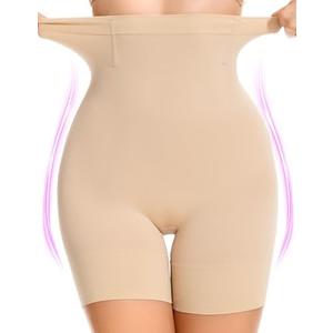 SIMIYA Shapewear Shorts for Women Beige , size Large