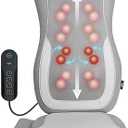 Mynt Massage Chair Pad with 4 Deep Kneading Nodes, Shiatsu Back Massager for Chair