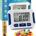 Pill Reminder with 8 Alarms per Day, Pill Tracker, Pill Timer, Medication Reminder Devices, Medication Tracker, Essential Parkinson's Patient Gadget