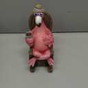 Goodeco Solar Flamingo Statue Outdoor - Perfect Relaxing Fairy Garden Gifts, Great as Birthday or Mom Gifts - 8.1 inches Tall, Pink