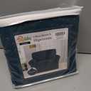 Easy-Going Fleece Stretch Sofa Slipcover Spandex Anti-Slip Soft Couch Sofa Cover, Washable Furniture Protector with Anti-Skid Foam and Elastic Bottom for Kids, Pets(Chair, Deep Teal) (Small)