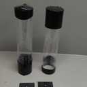 Water Cup Dispenser Pull Type 60-80 Cups Plastic Cup Dispenser (Black) 2 pcs