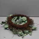 Eucalyptus Wreaths for Front Door 20", Handmade Green Leaves Wreath for Summer, Spring and All Seasons, Greenery Floral Wreath for Wall and Outside