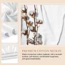PEASUG 100% Cotton Muslin Fabric,59 inch x 2 Yards Bleached Muslin Fabric by The Yard, Medium Weight Draping Fabrics Suitable for Sewing Embroidery, Garments, Crafts Material-White
