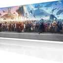 XXL Large Gaming Mouse Pad The Chosen One Custom Desk Pad, Mousepad with Anti-Slip Rubber Base, Stitched Frame Mouse Mat, Portable Desk Mat for Computer Keyboard Mice Laptop & PC,31.5X15.7 Inch (Pattern01)