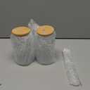 Sliner 2 Pcs Snowflake Glass Cups Christmas Winter Tumbler with Lid Straw Drinking Glasses 16 oz Iced Coffee Cup with Cleaning Brush Beer Can Tumbler Cute Holiday Gifts for Home Office Decorations