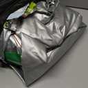 18 Ft Round Pool Cover, Solar Cover for Above Ground Pools, Heavy Duty Swimming Pool Cover Protector with Winch and Cable, Strong Tear Resistant Winter Pool Cover Ideal for Waterproof and Dustproof (Black-Green)