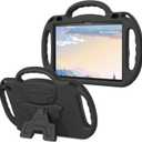 AVAWO Kids Case for 10-inch Tablet with Shoulder Strap, Lightweight Shockproof Handle Cover for 10" Tablet(Not for Other Tablet), Charcoal Black