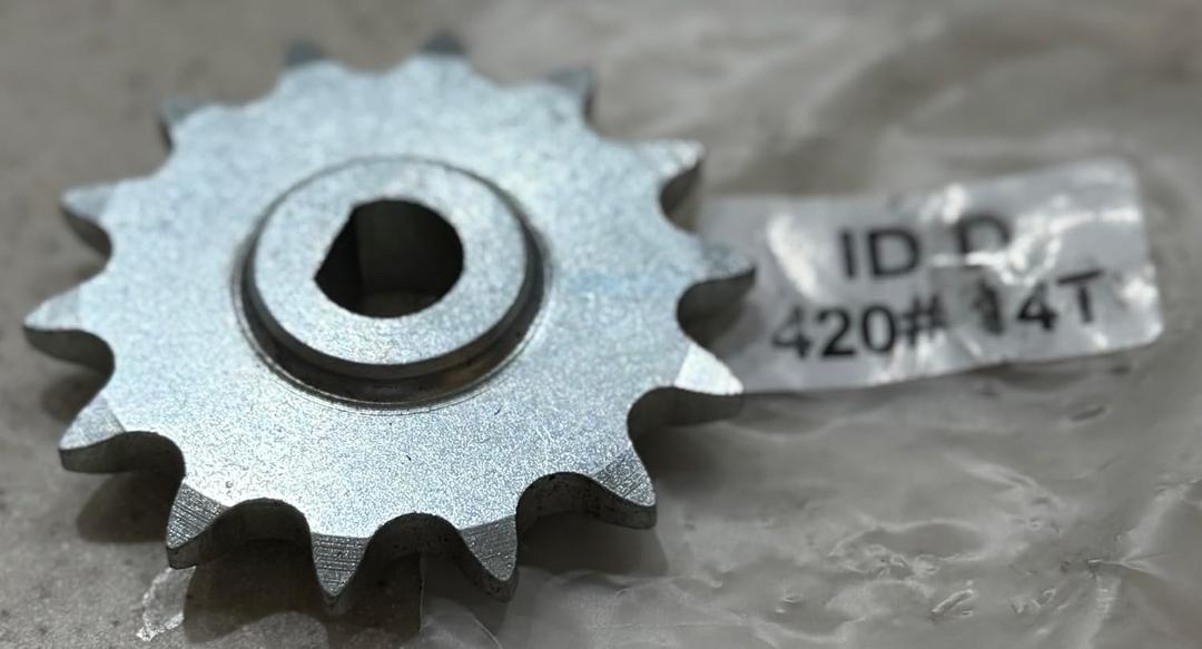 Yelnats Builds Electrek 420 Chain 14T Sprocket for Electric Motorcycle ATV Quad Dirt Pit Sprocket Bike Scooter Parts Can Use with Sotion FW11 GTS11 Motors