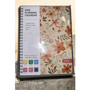 2026 Planner, Weekly and Monthly Calendar Academic Planner, Jan 2026 - Dec 2026, Planning Agenda Book for Desk Accessories and School Supplies - A5 (6.3'' x 8.5'') Pack of 5