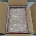 Mkono Air Plant Frame Hanging Airplant Holder Tillandsia Display Hanger Wooden Shelf Wall Decor for House Plants, Succulent, Christma Gifts for Plant Lovers, 16" (Plant Not Included)