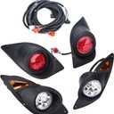 Headlight Tail Light Kit Compatible with Yamaha G29 Drive Golf Carts 2007-UP Street Legal Headlights Kit LED Light Kit Assembly