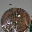 Wooden Acacia Plates of 2, 6Inch Round Wood Plates Acacia Wooden charcuterie boards Serving Tray for Dishes Snack Dessert