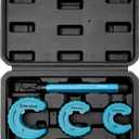 DURATECH 4-Piece Copper Tubing Cutter Set, Pipe Cutter Tool, Includes 1/2", 3/4",1" Tube Cutters, 1 Deburring Tool with Storage Case