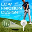 2 x Three Striped Marking Wood Golf Tees 80 Count 3-1/4 inch with 20 Count 1-1/2 inch Tees Mixed Pack Available in Black Red Blue Pink