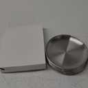 Domensi 12 Pieces Stainless Steel Whisker Friendly Cat Bowl Shallow Cat Food Dish 6.7 Inch Wet Feeding Bowls Flat Pet Dish Small Pet Plate for Kittens Ferrets Stray