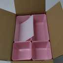 Vtopmart 25 PCS Plastic Drawer Organizers Set, 4-Size Versatile Bathroom and Vanity Drawer Organizer Trays, Storage Bins for Makeup, Bedroom, Kitchen Gadgets Utensils and Office (Pink)