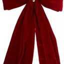 Large Decorative Velvet Christmas Bow, Burgundy Red, Holiday Decoration, Wall Door Wreath Accent