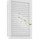 16"x22" Gable Vent Aluminum Alloy – Durable Attic, Garage & Shed Ventilation, Integrated Metal Screen to Stop Critters, Anti-Condensation Design, Opening 14"x20" White