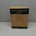 2 Pack 2.7 Gal Bathroom Can with Lid, Automatic Can Small Smart Garbage Can Touchless, Slim Motion Sensor Waterproof Plastic Bins for Bedroom Office Kitchen Toilet Black