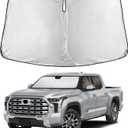 EcoNour Windshield Sunshade Compatible for Toyota Tundra 2022-2024 2025 2026, SR, SR5, Limited, Platinum, 1794 Edition, TRD Off-Road Pro Sun Visor for Front Window Sun Shade Cover, Car Accessories