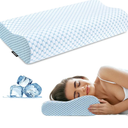 Cervical Pillow for Neck Pain Relief, Contour Memory Foam Pillows for Sleeping, Odorless Ergonomic Pillow Adjustable Orthopedic Cooling Pillow Bed Pillow Neck Support for Side Back Stomach Sleepers