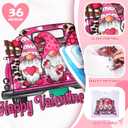 Estune 30 Pcs Valentines Day Iron on Transfers Valentines Heat Patches Vinyl Pink Valentines Day DTF Transfers Read to Press Iron on Decals for Clothes Bag Covers DIY Decoration(Western)