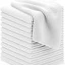 Avalon Towels Microfiber Cleaning Cloths (Value Pack of 12) - Size 12 x 12 Inches, Highly Absorbent Cleaning Rags, Lint Free, Reusable and Washable, Microfiber Towels for Cars (White)