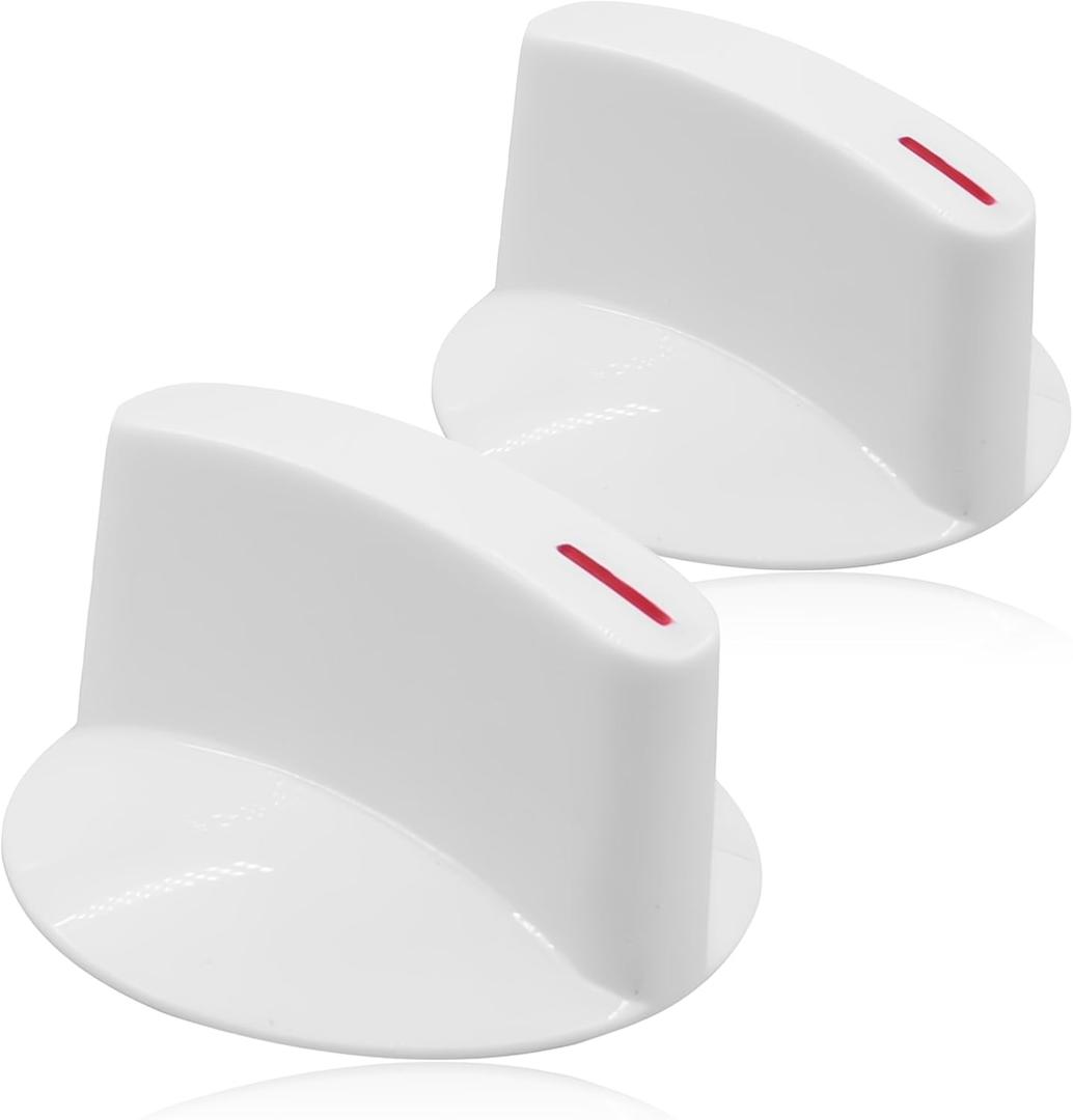 PartsBroz Selector Knob With Clip WH1X2721 (2-Pack) - Compatible With General Electric Whirlpool Hotpoint Washer Dryer - Replaces PS271094 123C7931 AP2044893 WE01X10033 WE01X10038 WCXR1070TAWW