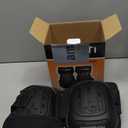 REXBETI Knee Pads for Work, Construction Knee Pads for Men, Heavy Duty Comfortable Anti-slip Foam Gel Knee Pads for Gardening Flooring and Cleaning, Strong Stretchable Straps, Black 