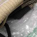 OIAHOMY Large Laundry Basket Hamper - 100L Cotton Rope Woven Basket for Blankets, Toys, Clothes - Tall Decorative Nursery Hamper with Long Handles, Yellow/Black