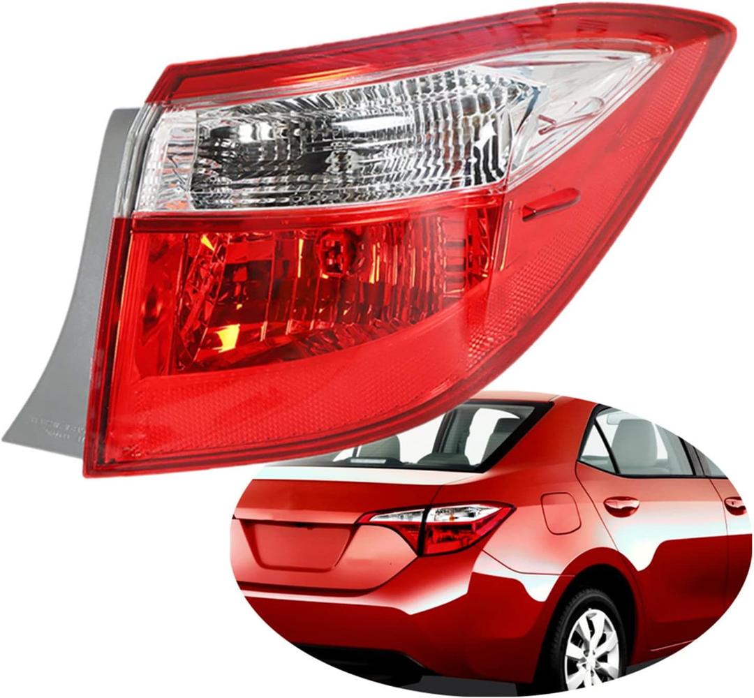 1-Pack RH Tail Light Assembly Replacement for 2014 2015 2016 Corolla Passenger Side 8155002751
