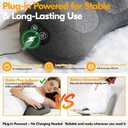 3-in-1 Electric Lumbar Support Pillow for Bed and Chair, Triple Fusion Back Massager with Heat, Vibration and Gentle Traction, Deep-Tissue Lower Back