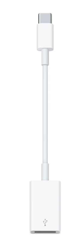 USB-C to USB-A Adapter Fast Charging and Data Transfer, for Laptops, Tablets, Phones White