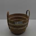 Wyhqgn Woven Planter Basket Plant Pot Ornament Organizer Decorative Storage Basket Plant Container for Picnic Home Office Yard Patio, 30cmx30cmx26cm