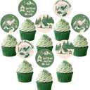 Camp Bachelorette Decoration 36PCS Last Trail Before the Veil Bachelorette Cupcake Toppers Mountain Lake Hiking Bachelorette Decors for Bridal Shower Wedding Engagement Hen Party Decoration