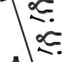VIVIDA Chain Link Gate Drop Rod 1-3/8" x 32", Black Cane Bolts Drop Rod Pin Latch for Single or Double Gate, Chain Link Fence Parts, Black, 1 Pack