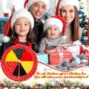 Soulchen Christmas Mouse Tree Skirt 51" Double Layer Circular Wave Point Cartoon Character Decor Xmas Decoration Dress Tree Mat for Holiday Christmas Party(Yellow Red Black,White Wave Point)